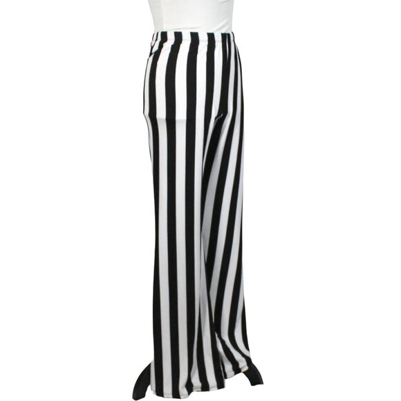 NWT Polly & Esther x Hot Topic Black & White Striped Flare Pants – Plus Size 1 - Picture 4 of 9